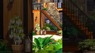 Decorating the space under the stairs tip 🪴🍀 #thesims4 #sims4build