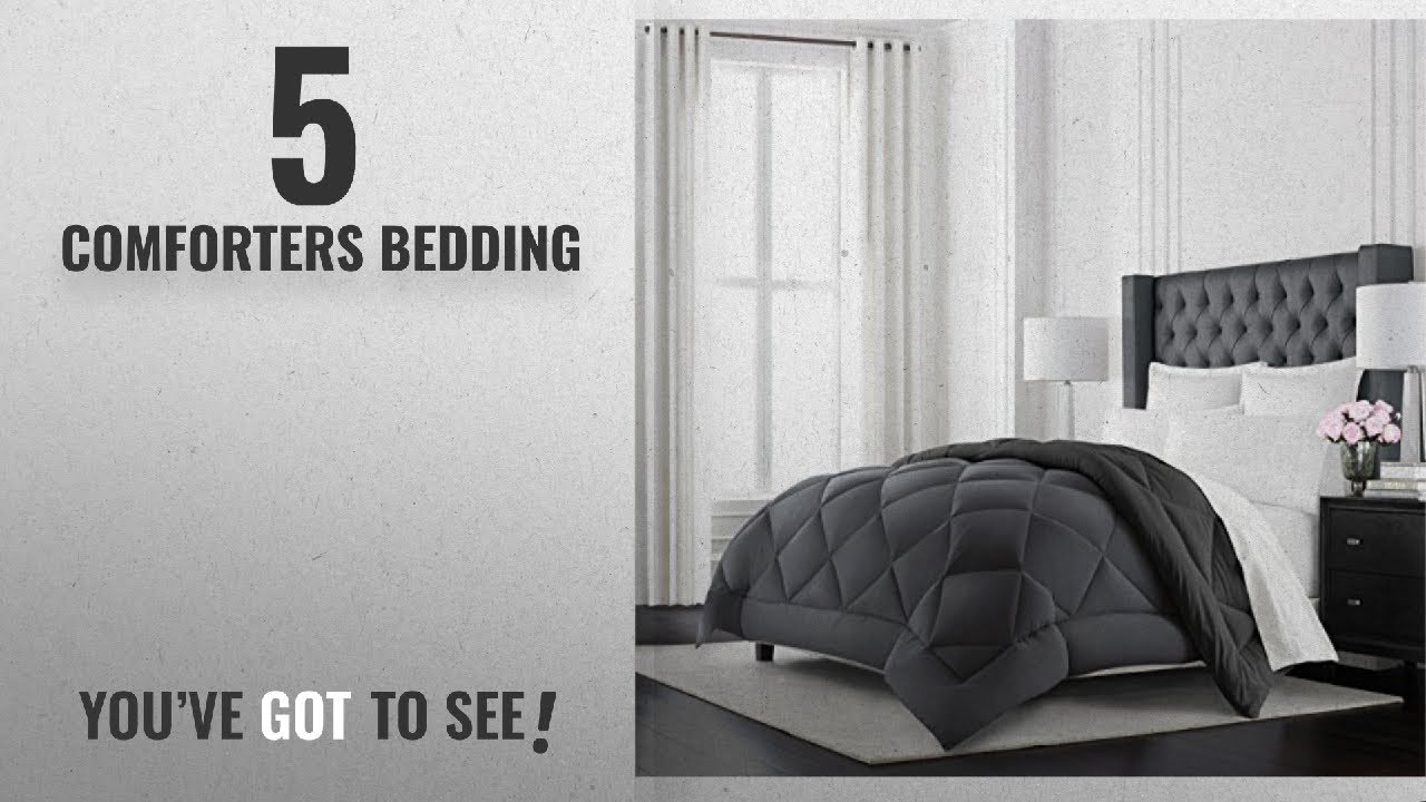 Top 10 Comforters Bedding [2018]: Beckham Hotel Collection Goose Down Alternative Reversible