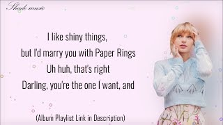 Taylor Swift - Paper Rings (Lyrics) screenshot 5