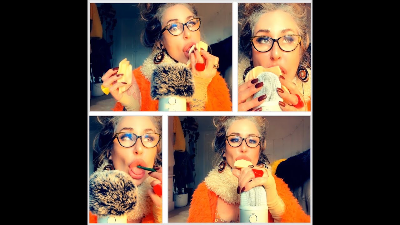 ASMR mostly sticky mouth sounds inaudible whispers fleshy ears