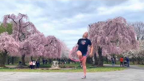 Hooping in the Cherry Blossoms with Stefi Spins