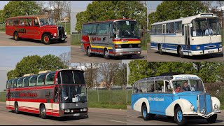 6. Europatreffen historischer Omnibusse: Ein und Ausfahrt der Busse in Speyer