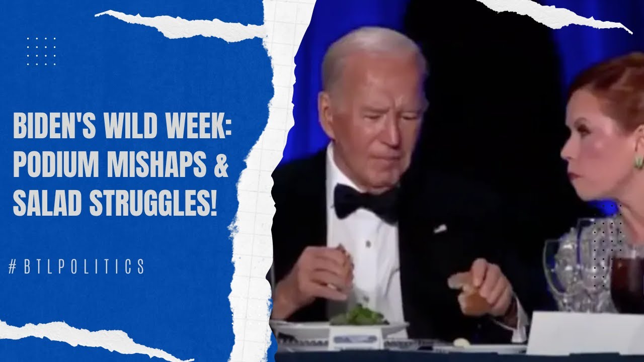 🔥 President Biden's Wild Week: From Podium Mishaps to Salad Struggles! 🔥