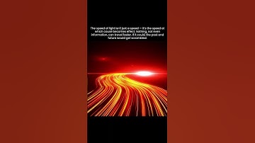 Speed of Light = Speed of Causality #space #shorts