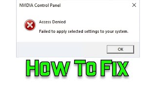 How To Fix Nvidia Settings Not Saving Or Changing On Their Own