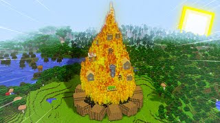 Мою Деревню Жителей Сожгли На Огромном Костре В Майнкрафт Топовский Minecraft