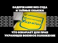 Задержание без суда и тайные обыски. Что означает для прав украинцев военное положение | Страна.ua