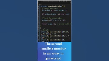 Day 18~ Find Second Smallest Number in Array | JavaScript Coding Challenge in Hindi~100 Days of Code