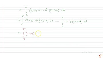 If `f(x)=f(pi+e-x) and int_e^pif(x)dx=2/(e+pi),` then `int_e^pi xf(x)dx` is equal to