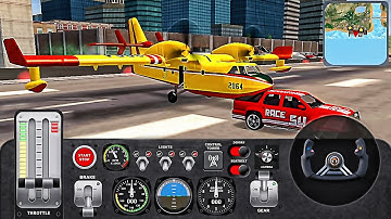 Pickup Transport Truck Driver 3D : Airplane Flight Pilot Simulator - Best Android GamePlay #3