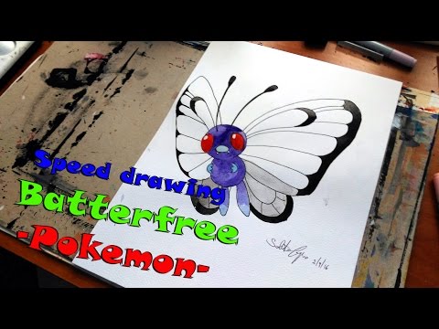 Speed drawing Batterfree -Pokemon-