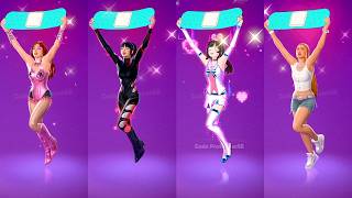 Fortnite Big Bandage Chase Emote With Chappell Roan Lisa Kizuna AI Ice Spice Skin Thicc 🍑😜😍 Who Won
