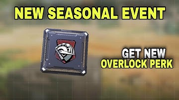 How to get New overlock Perk - new seasonal events cod mobile