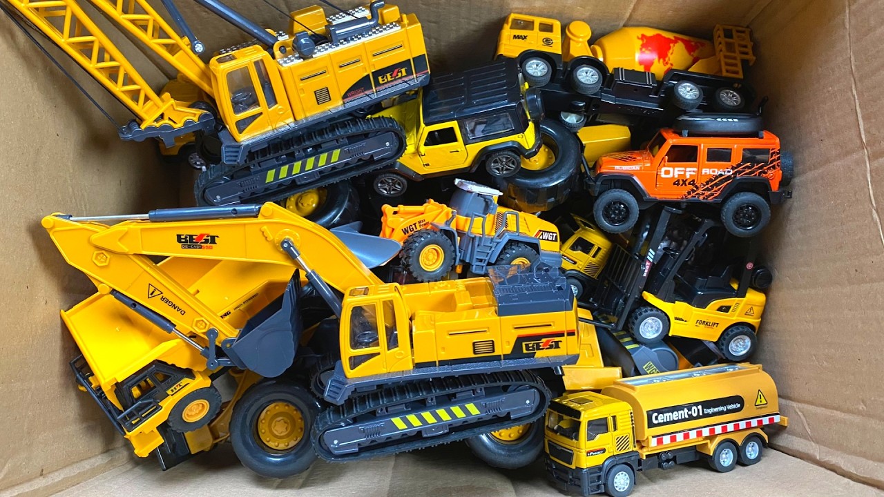 RC TRACTORS, MEGA RC TRUCKS, RC MACHINES COLLECTION!! EXCAVATOR LESU ET30H-KABOLITE K350-200 DIGGER