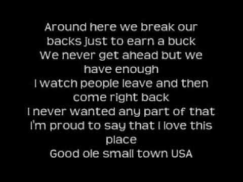 small town usa justin moore with lyrics