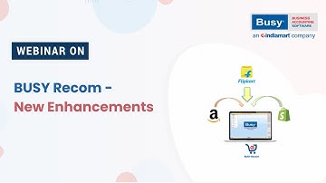 BUSY Recom - New Enhancements (Hindi) | BUSY Recom