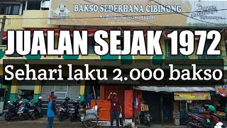 SEHARI LAKU 2.000 BAKSO, JUALAN DARI TAHUN 1972!!!-Bakso Sederhana Pasar Cibinong | VLOG #88