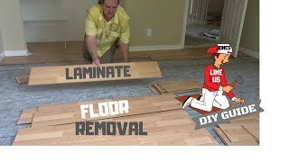 DIY LAMINATE FLOORING REMOVAL / HOW TO REMOVE PERGO FLOORING AND REMOVAL OF TRIM WITHOUT DAMAGING
