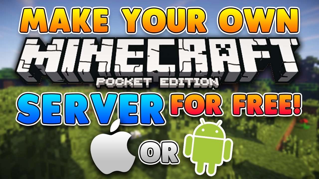 salami Syd slå How to Make A FREE MINECRAFT SERVER Tutorial!! (Pocket Edition, Xbox,  Windows 10) - YouTube