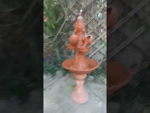 اصنع زارع نافورة شلال برميل خرساني 