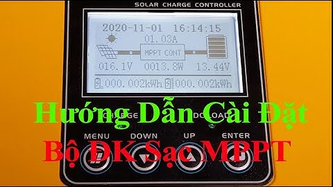 Hướng Dẫn Cài Đặt Bộ Điều Khiển Sạc Năng Lượng Mặt Trời MPPT 40A Model ST-MP40 Suoer