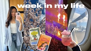 busy week in my life in montreal & toronto | concert, work trip, library haul