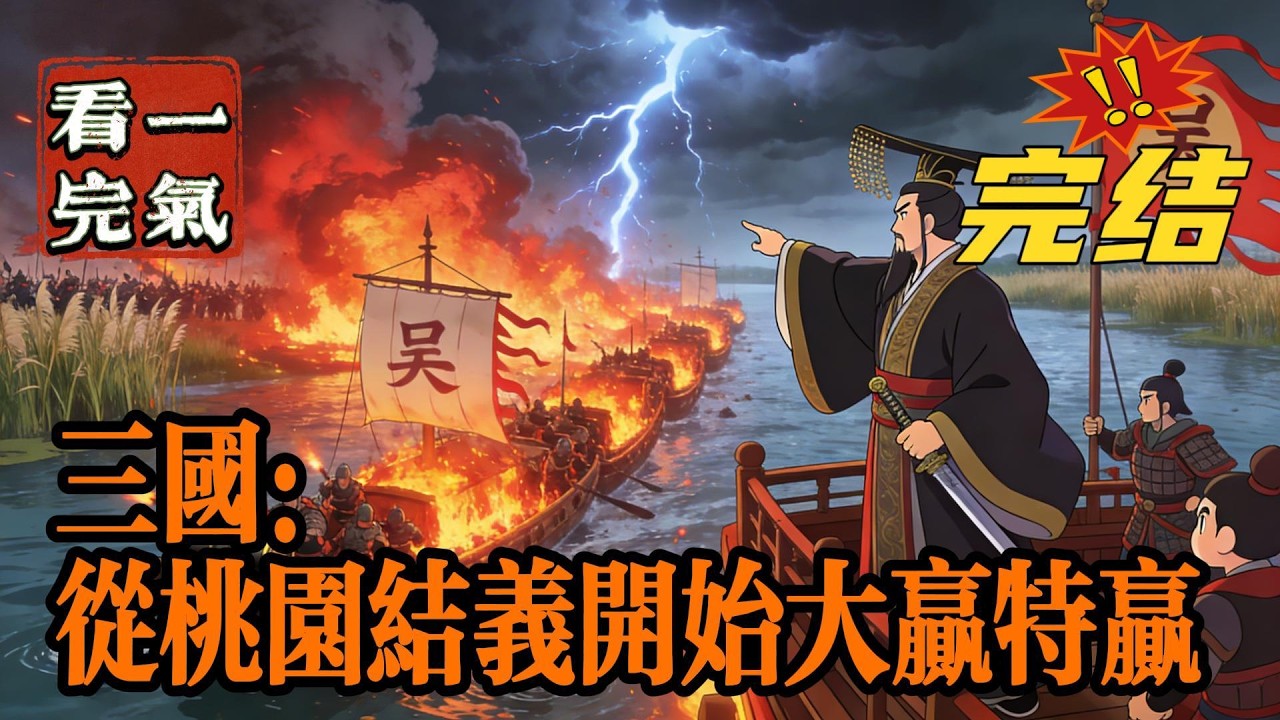 💥💥💥完结！《三国：从桃园结义开始大赢特赢》我穿越成刘皇叔，觉醒赢趴系统，就不能享受享受嘛？吾军大捷，怎能不开赢趴！与民同乐，接奏乐，接着舞！#三国 #漫画解说#穿越#有声漫画#爽文