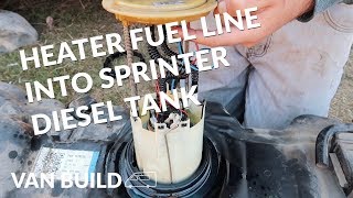 How to install an auxiliary fuel line in your Sprinter | DIY campervan diesel heater install