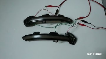 2Pcs Car Dynamic LED Turn Signal Light Rearview Mirror Blinker Indicator For VW Passat B8