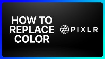 How To Replace Color In Pixlr Tutorial