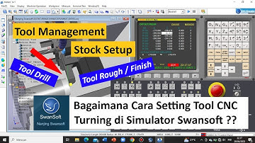 TUTORIAL SETTING TOOL CNC TURNING || Tutorial Simulator Swansoft Tipe Fanuc OiT