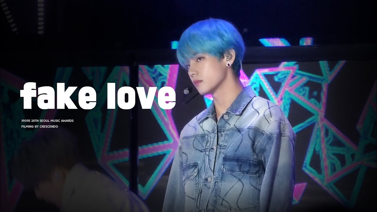 190115 서울가요대상 Fake Love (BTS 태형 V focus) 4K 크레센도