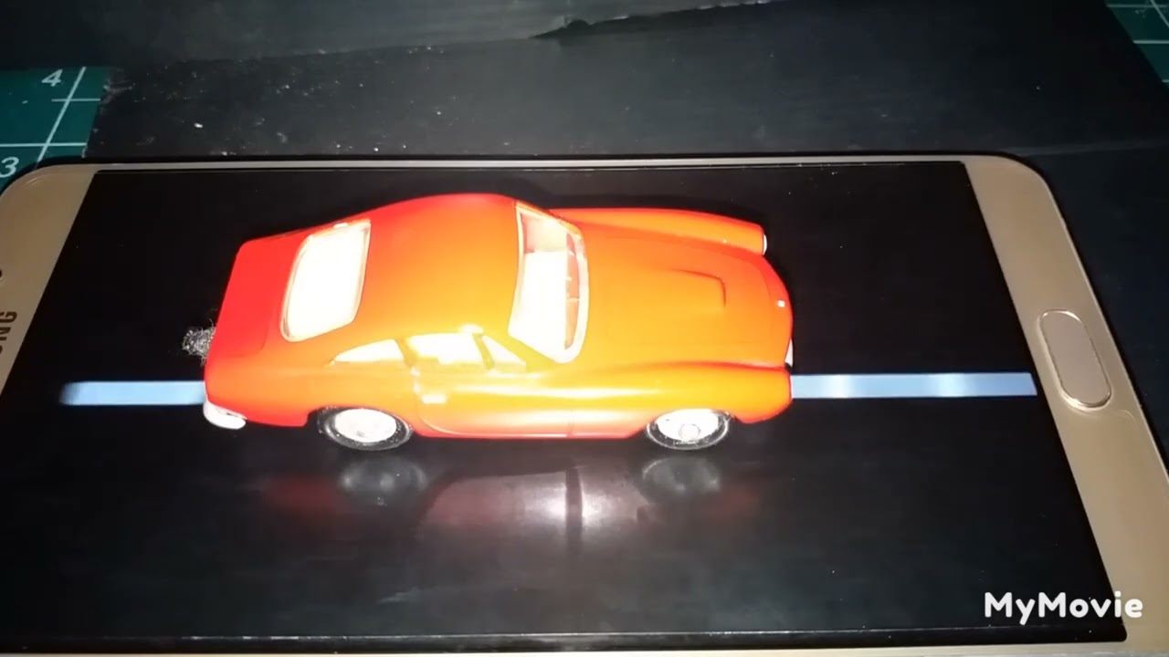 Testing race track at night