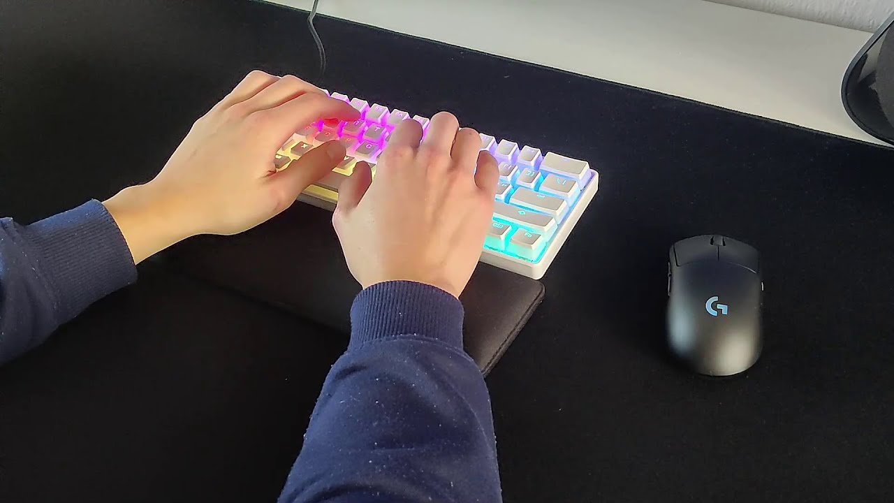 GK61 w/Lubed Box Jades | Typing Sounds ASMR