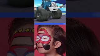 lets use FACE PAINT to look like Blaze!