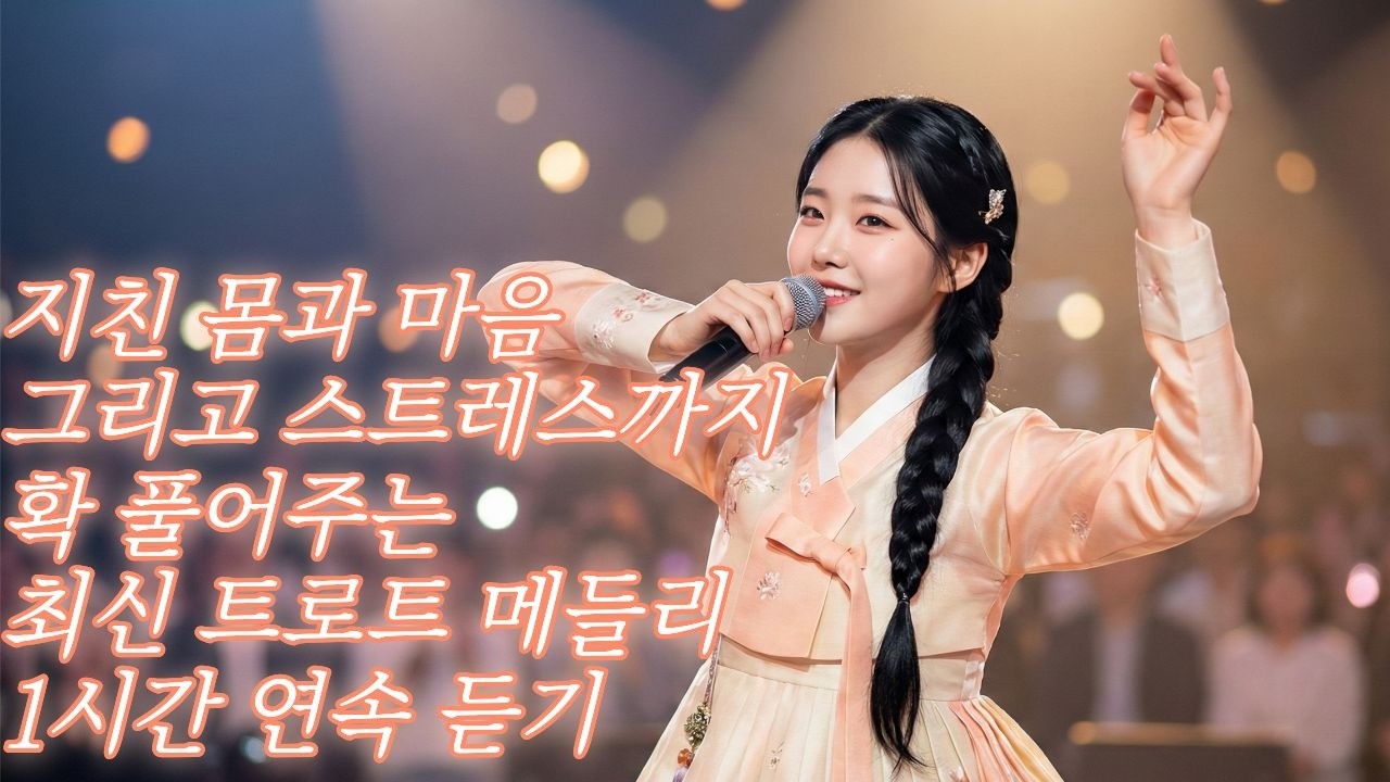 🎶듣자마자 스트레스 확 풀리는! 최신 트로트 메들리 1시간 연속듣기🎶