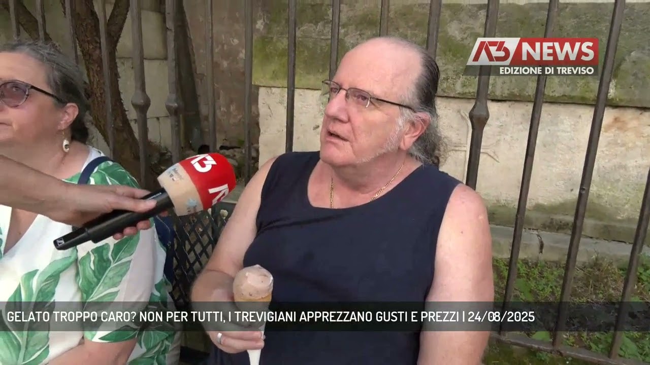 GELATO TROPPO CARO? NON PER TUTTI, I TREVIGIANI APPREZZANO GUSTI E PREZZI | 24/08/2025