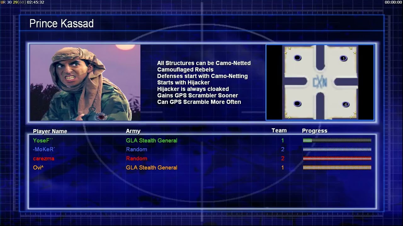 2v2 Cxn With - Ovi^- C&C Generals Zero Hour