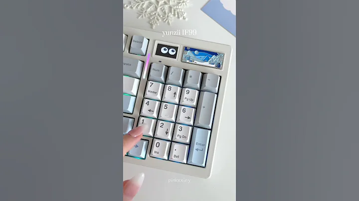 yunzii IF99 ❄️🩵 #keyboard #asmr #aesthetic #shorts #typing #keyboardtyping #keycaps