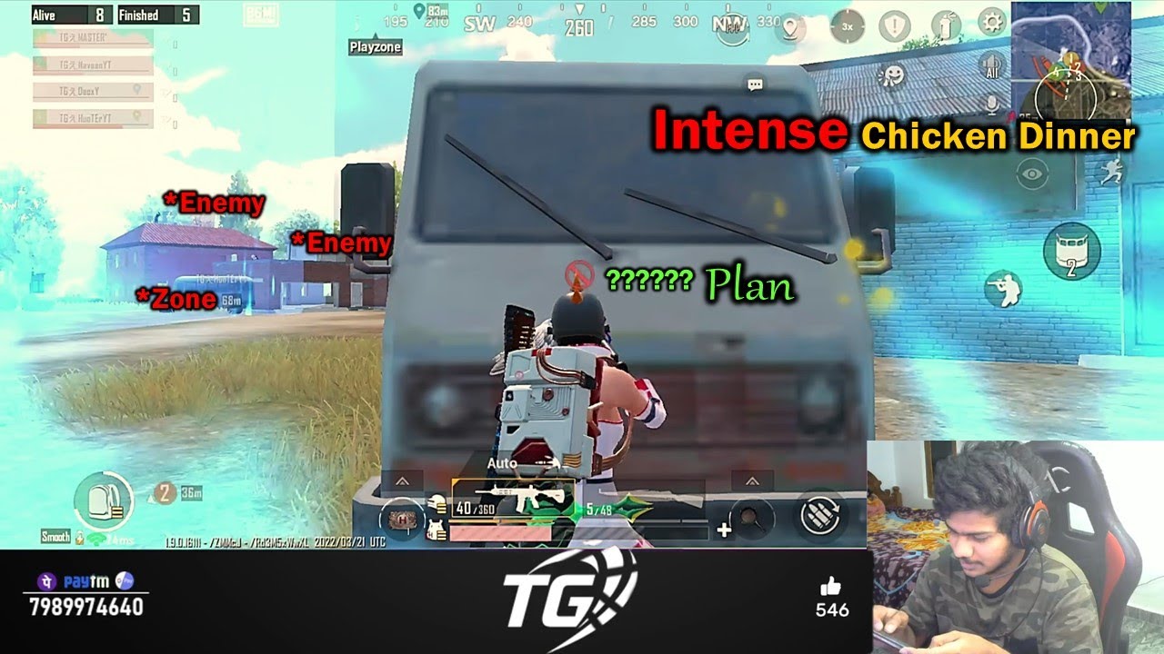 Intense Chicken Dinner Match | Bgmi TeluguGamer - YouTube