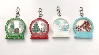 Watch me resin: Holiday Inspired Snow Globe Charms | Sweet Art Crafts