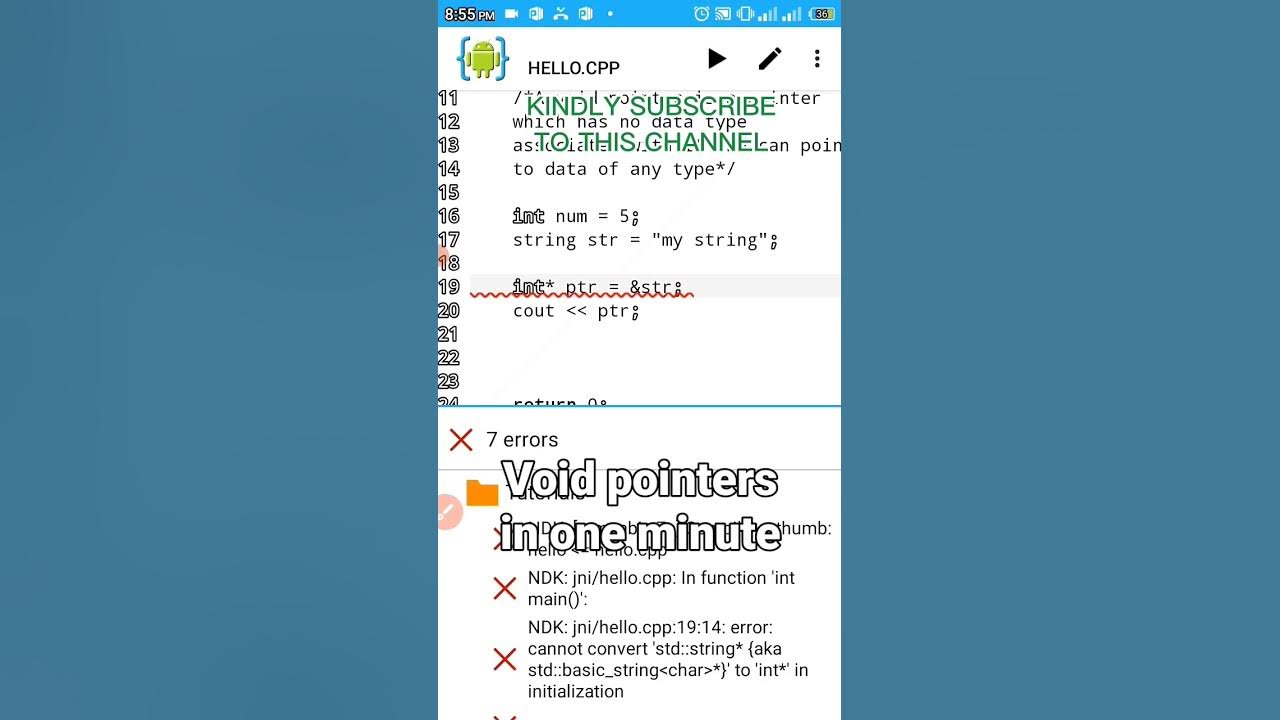 Void pointers in one minute youtube