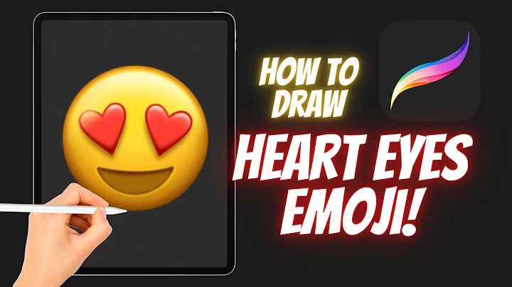 Let's Draw a Heart Eyes Emoji with me on Procreate! #celinexdesigns #procreate #emojisdrawing