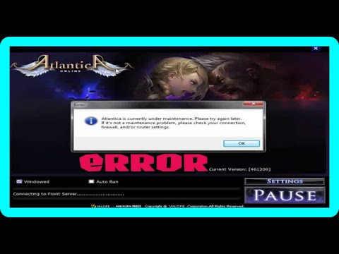 código de error en línea de atlantica