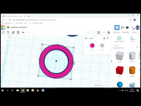 TİNKERCAD DÖNEN ANAHTARLIK TASARIMI