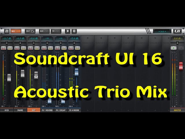Soundcraft UI16 動作確認 Soundcraft UI-16 Walkthrough and Features - YouTube