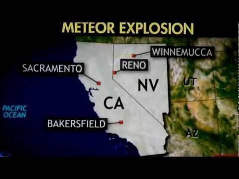 Boom heard today in skys above Northern Nevada & California from a large Meteor  (April 22, 2012)