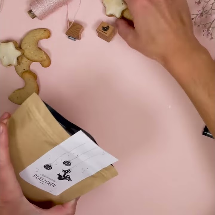 DIY Stamping Tutorial Cookie & Weihnachtsplätzchen Tüten stempeln