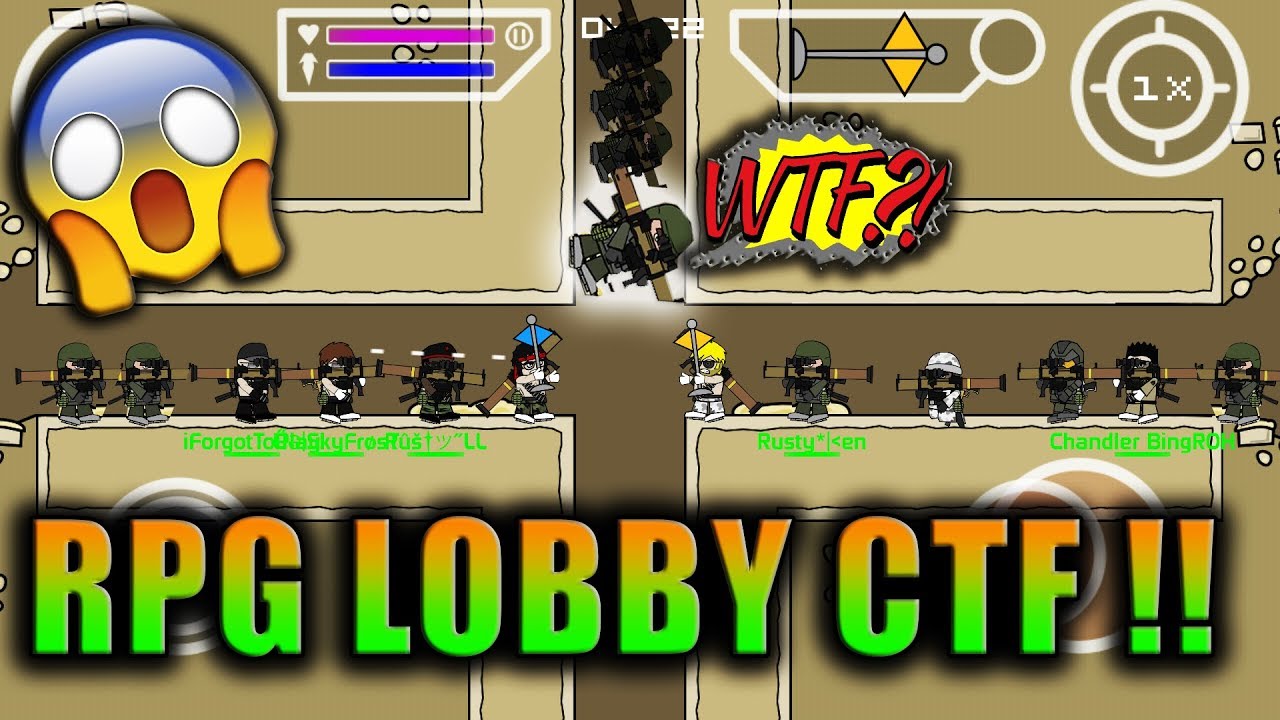 Mini Militia 6vs6 Ctf Rpg Mod Fails And Wtf Epic Moments Doodle Army 2 Mini Militia 123 Youtube