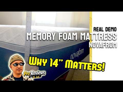 Why Buy a 14" Memory Foam Mattress? Novaform 14"  #novaform #memoryfoam